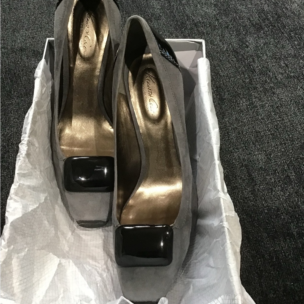 Kenneth Cole true love grey heels size 11